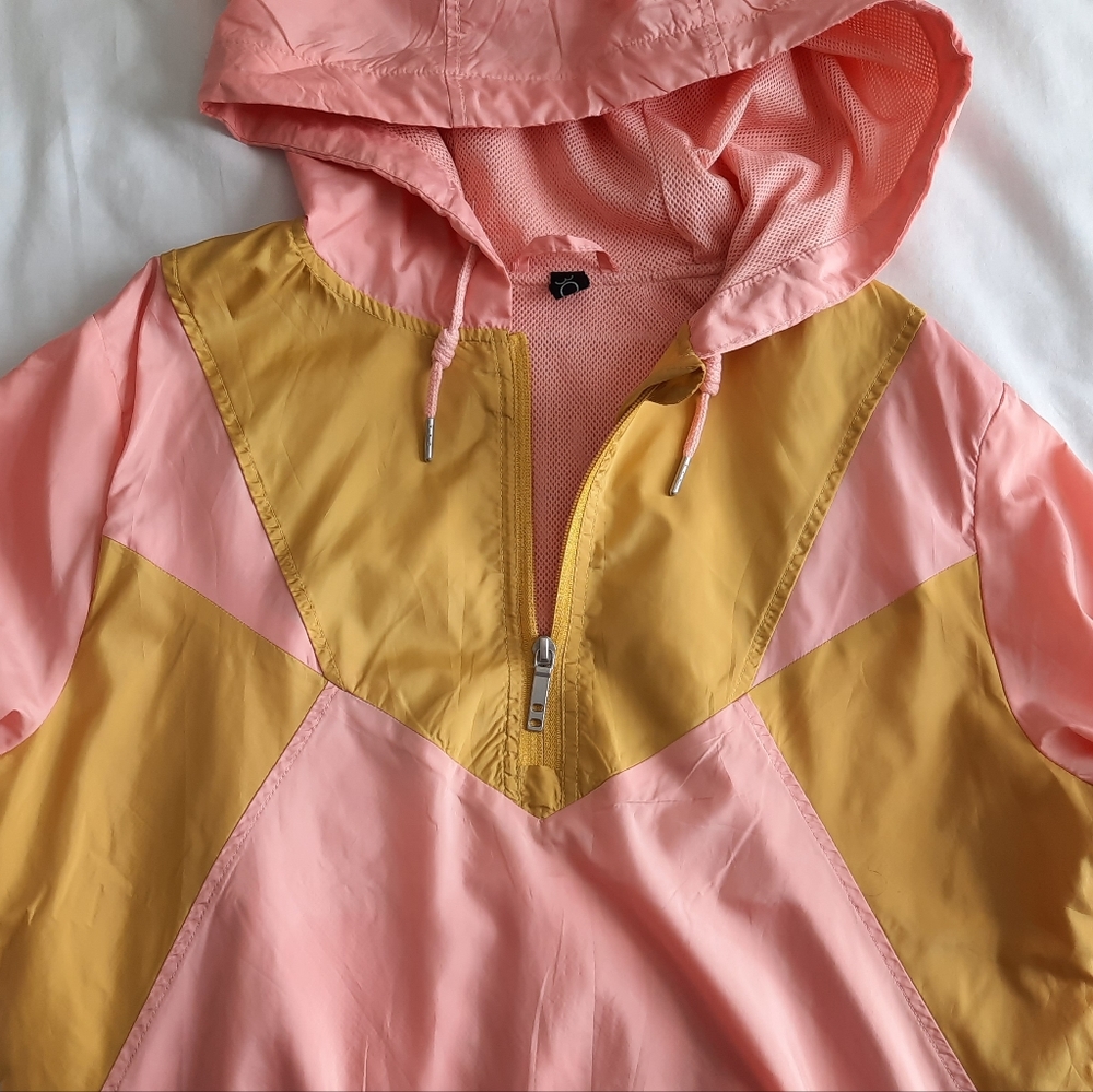 Cotton On Windbreaker Hoodie Half Zip, Small - Picture 3 of 6